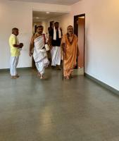 Inauguration of new guest house at Shirali by H H Swamiji (10 April 2025)